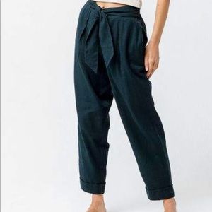 Patrons of Peace Blue Front Tie Pants